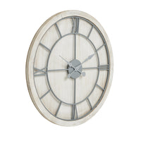 Hill Interiors Williston Large Wall Clock in White