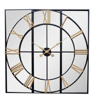 Hill Interiors Brooklyn Wall Clock in Black & Gold