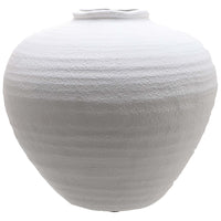 Hill Interiors Regola Large Ceramic Vase in Matt White