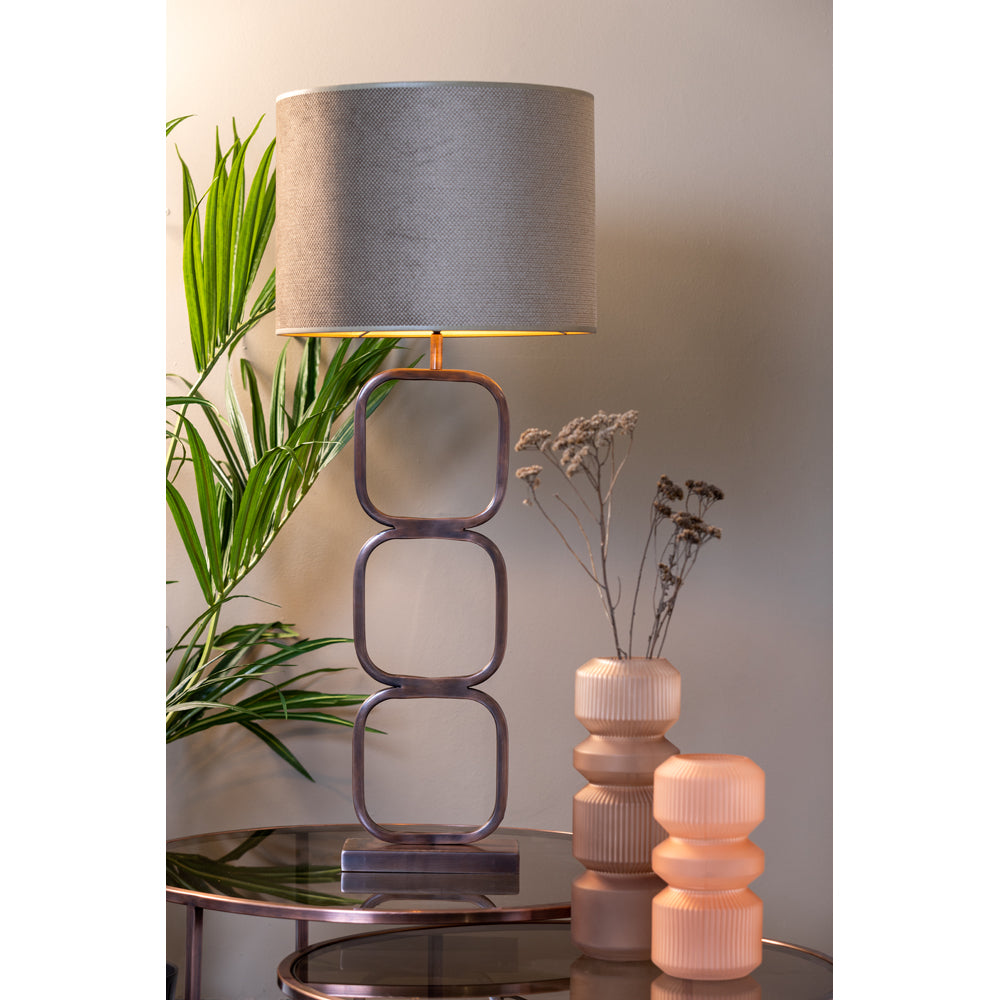 Light & Living Gemstone Light Shade Gray