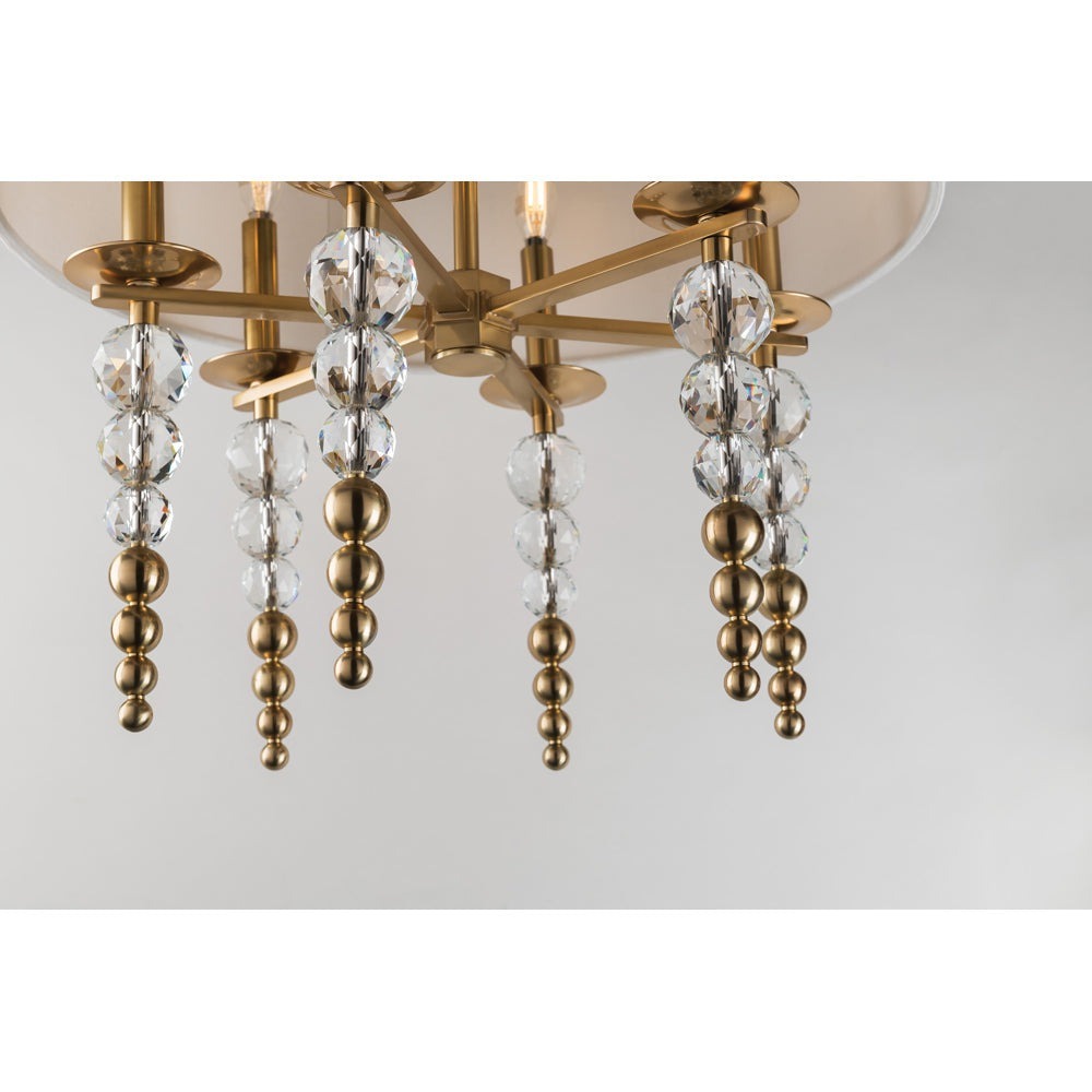 Persis Wall Light - Aged Brass & Off White Hudson Valley Lighting 3