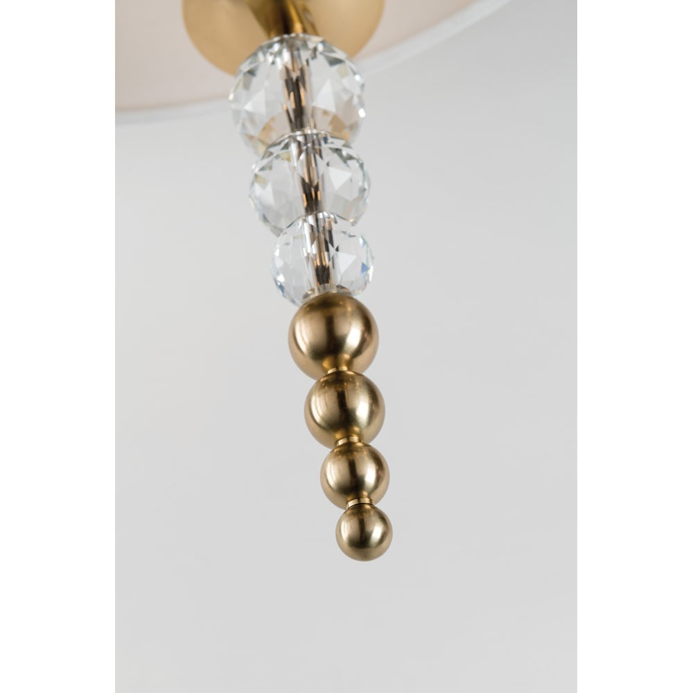 Persis Wall Light - Aged Brass & Off White Hudson Valley Lighting 4