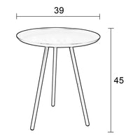 Olivia's Nordic Living Collection - Frann Side Table in Grey