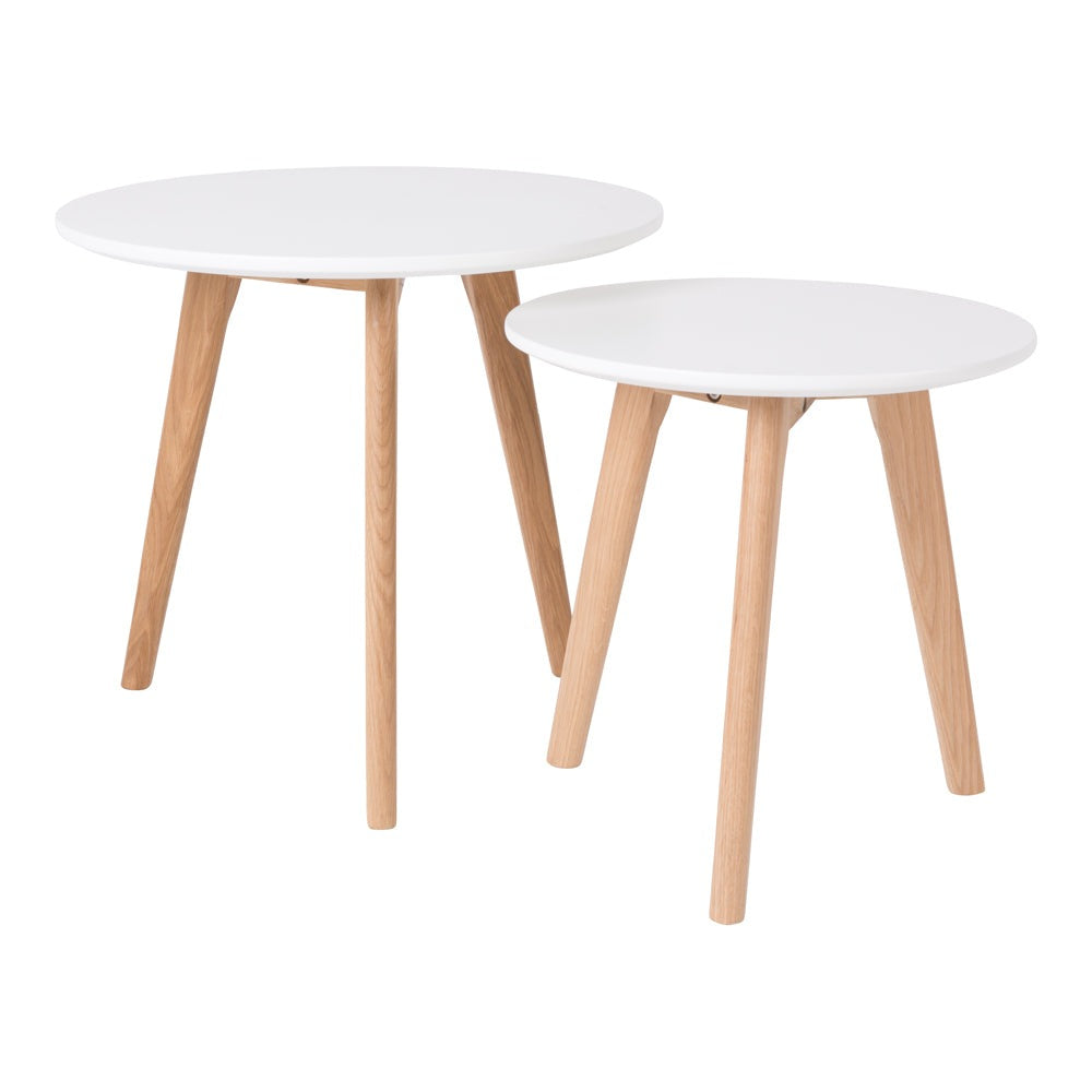 Olivia's Nordic Living Collection - Bo Side Table in White