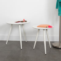 Olivia's Nordic Living Collection - Denby Set of 2 Side Tables in White