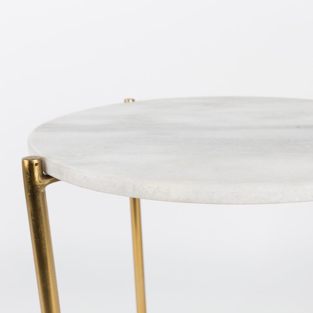 Olivia's Nordic Living Collection - Toste Side Table in white