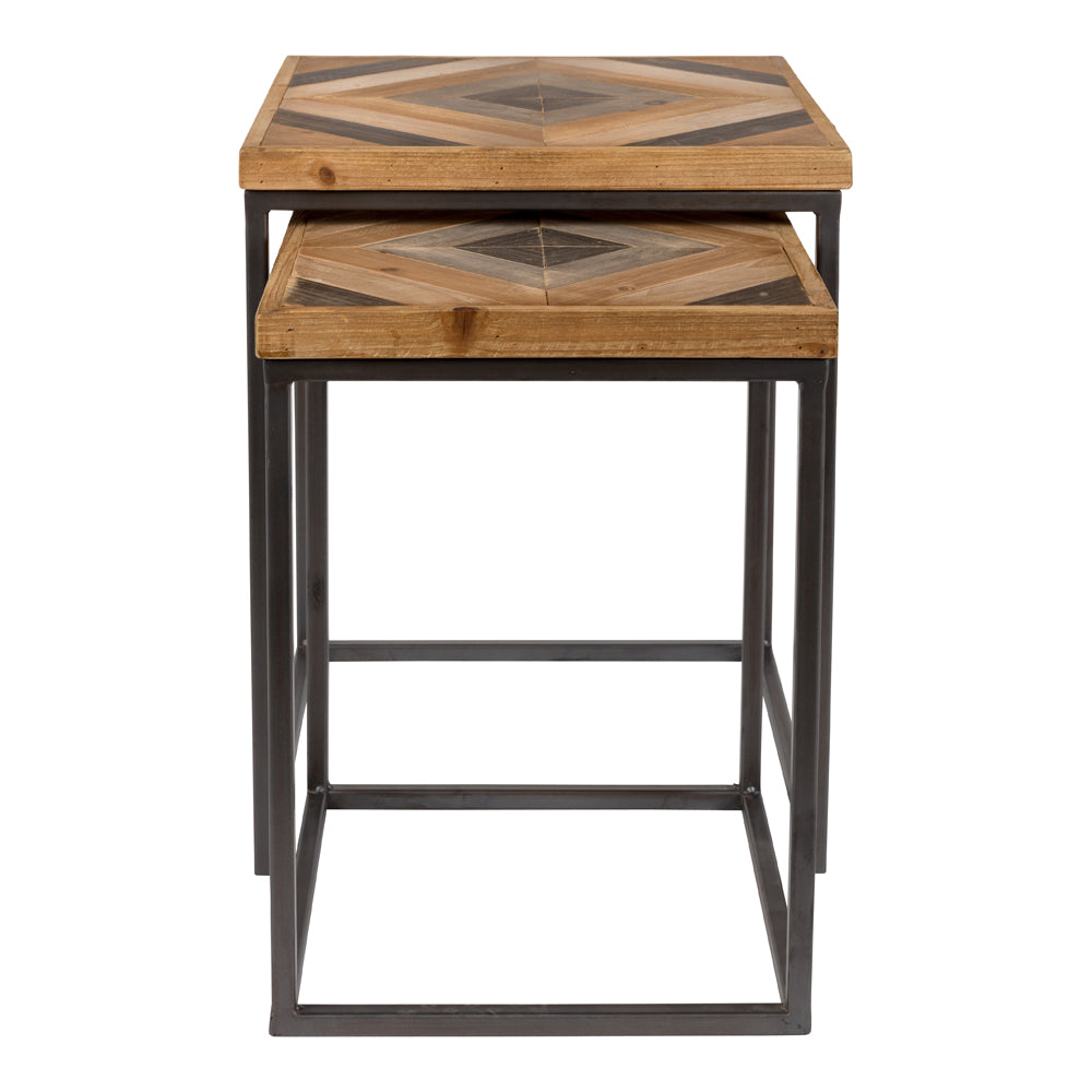 Olivia's Nordic Living Collection - Jace Side Table in Brown