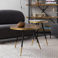 Olivia's Nordic Living Collection - Daven Side Table in Brown