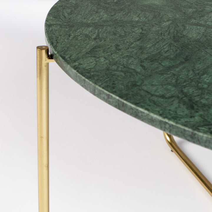 Toste Marble Round Coffee Table - Green Zuiver 7