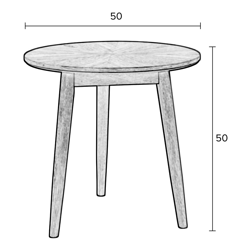 Floris Side Table - Brown Zuiver 7