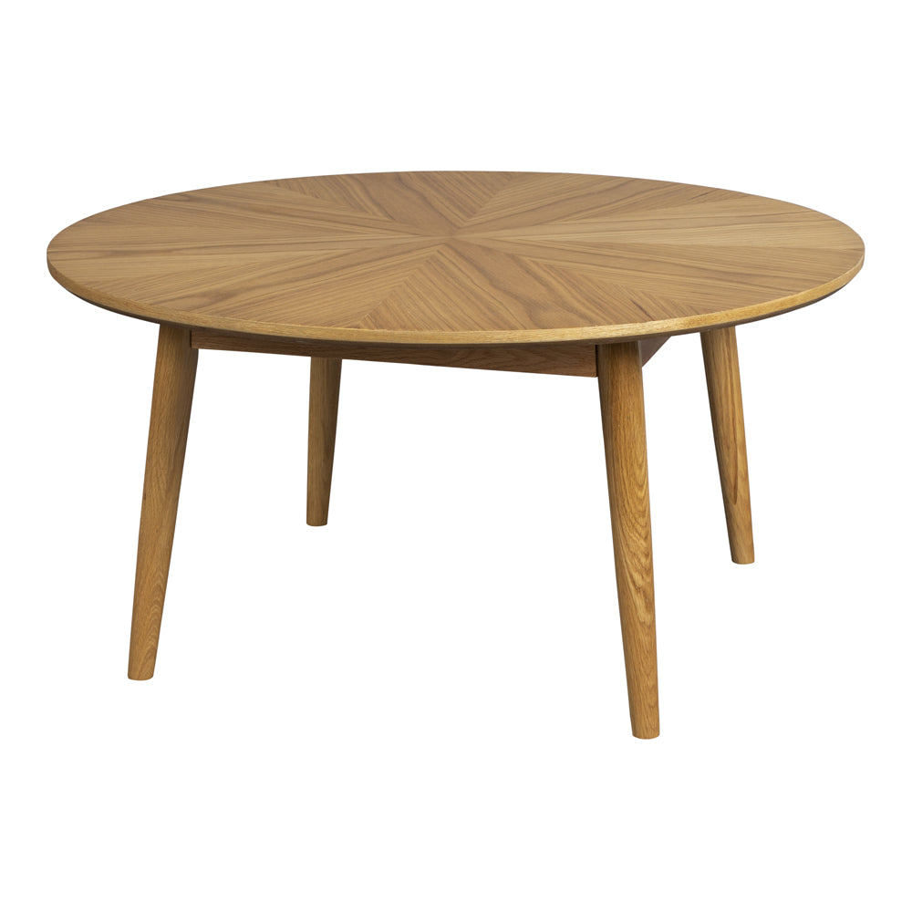 Floris Round Coffee Table - Natural Zuiver 1