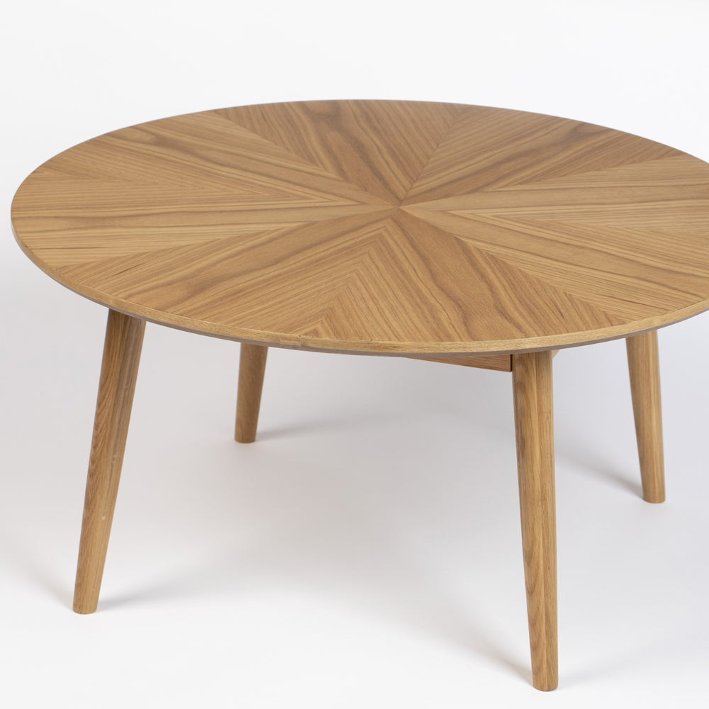 Floris Round Coffee Table - Natural Zuiver 2