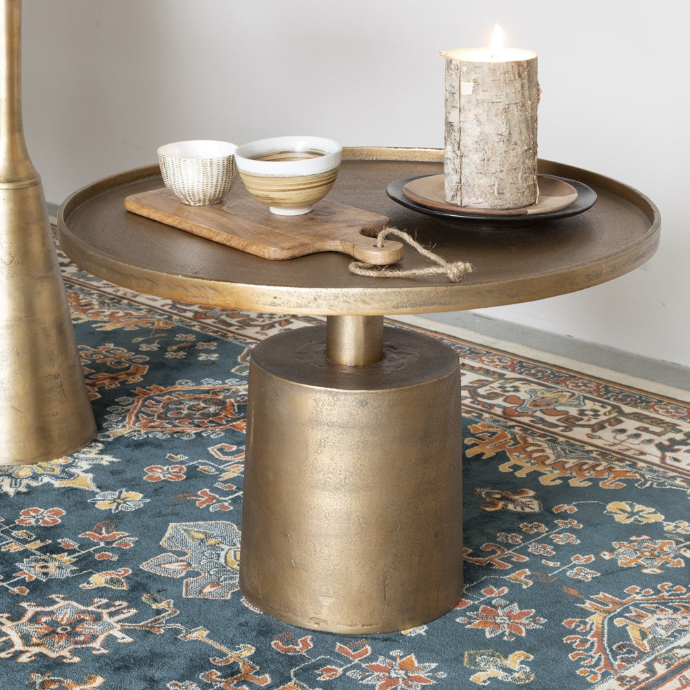 Olivia's Nordic Living Collection - Mana Coffee Table in Antique Brass