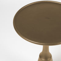 Olivia's Nordic Living Collection - Nilsen Side Table in Antique Brass