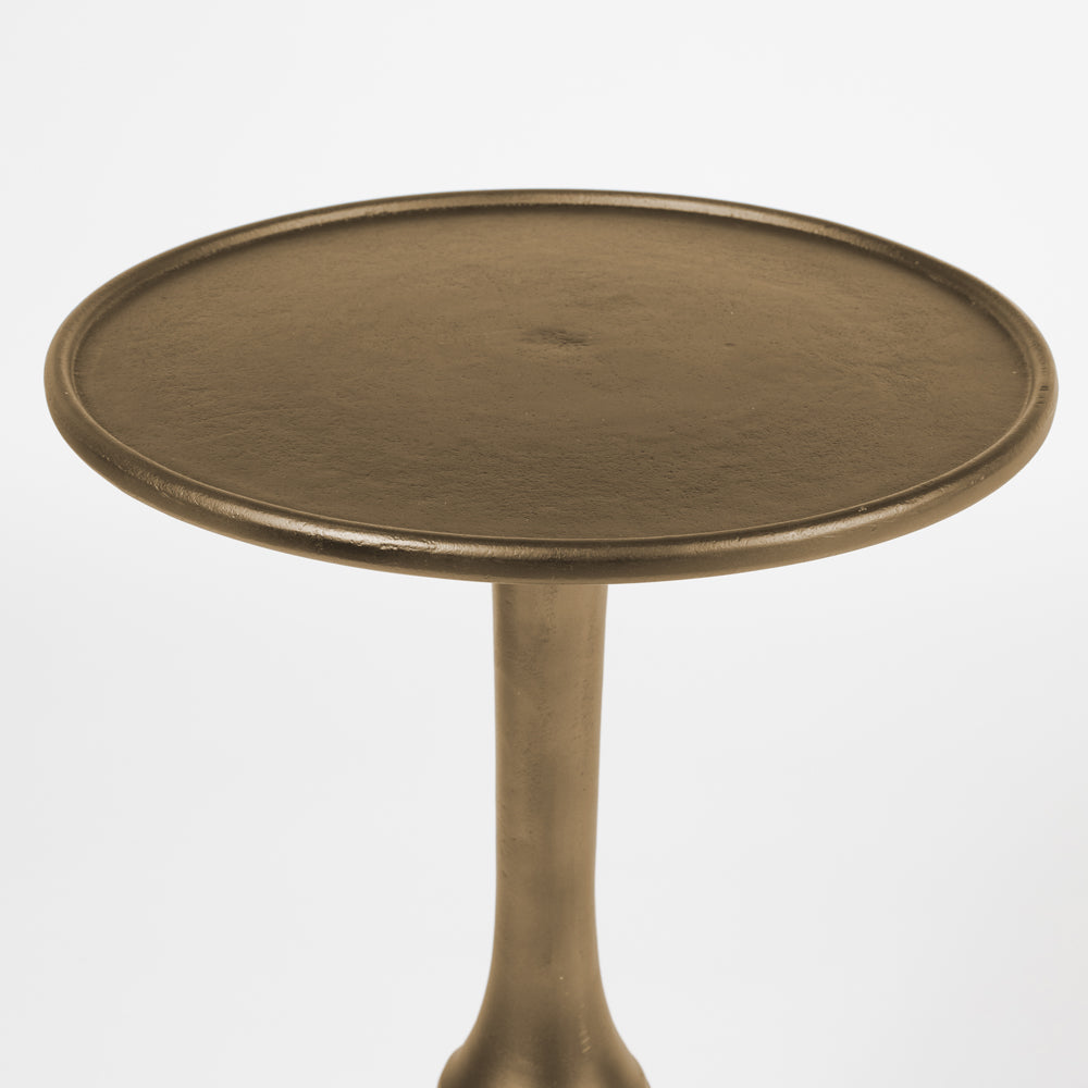 Olivia's Nordic Living Collection - Nilsen Side Table in Antique Brass