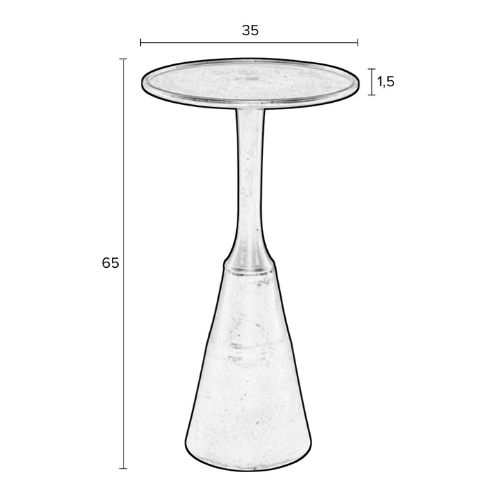 Nilsen Side Table - Antique Brass Zuiver 7