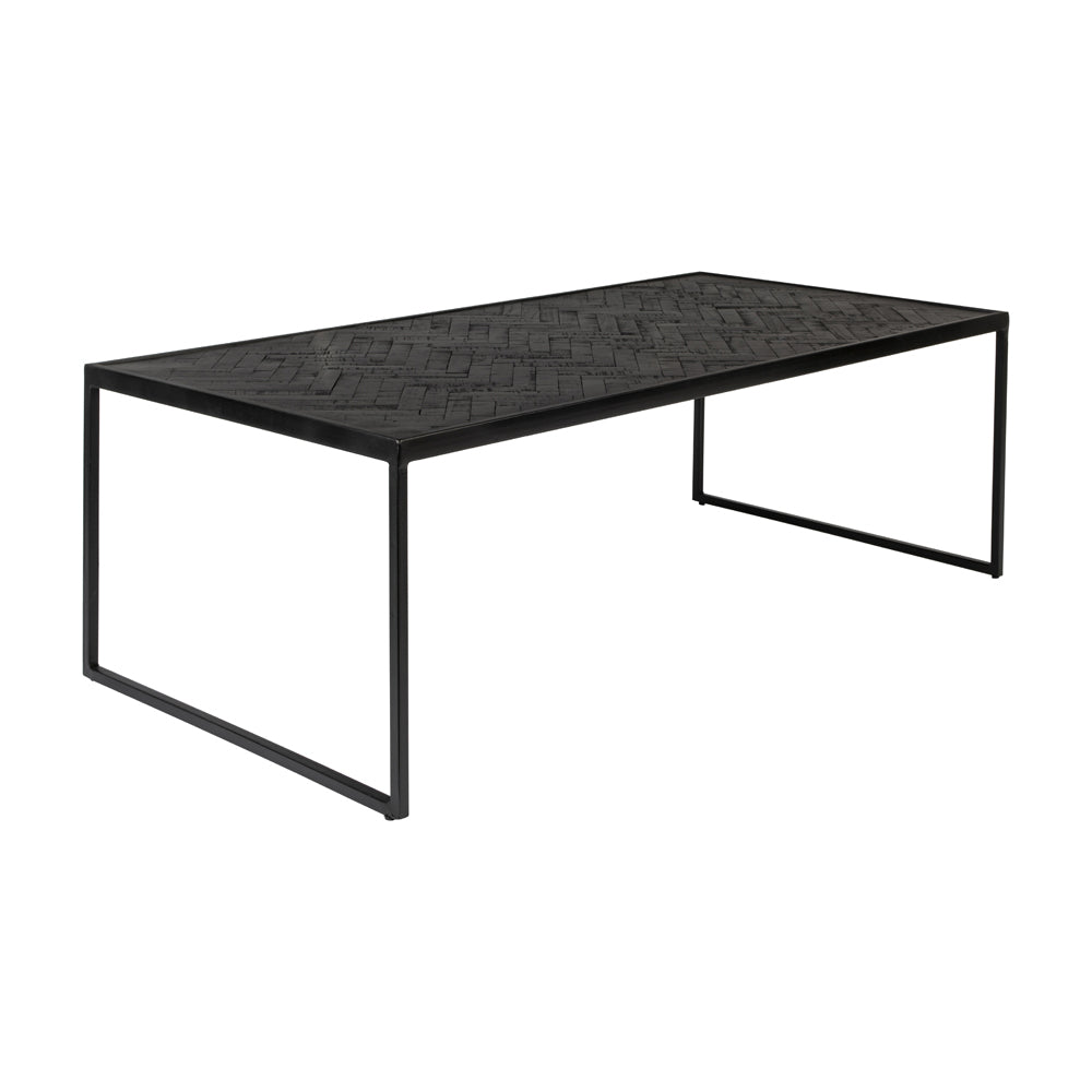 Olivia's Nordic Living Collection Parkes Rectangle Coffee Table in Black