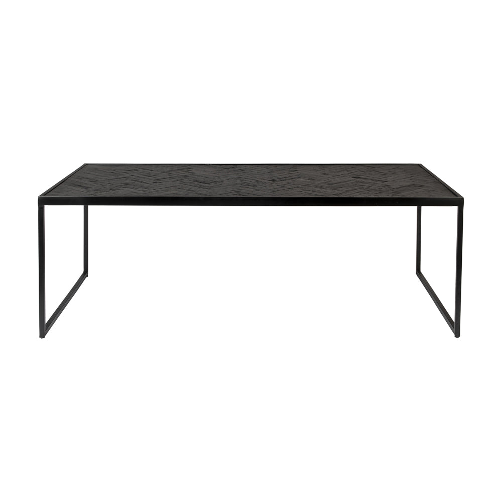 Olivia's Nordic Living Collection Parkes Rectangle Coffee Table in Black