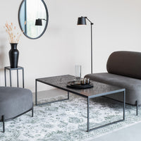 Olivia's Nordic Living Collection Parkes Rectangle Coffee Table in Black