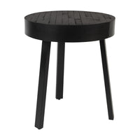 Olivia's Nordic Living Collection Suki Round Side Table in Black