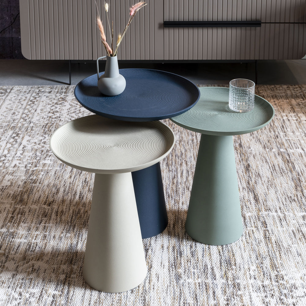 Olivia's Nordic Living Collection - Reza Side Table in Blue