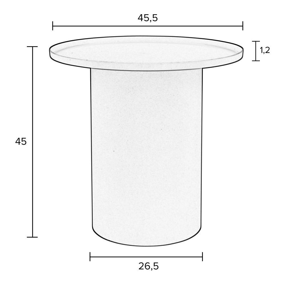 Suri Round Side Table - Pink Zuiver 4