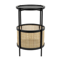 Olivia's Nordic Living Collection Maki Side Table in Black