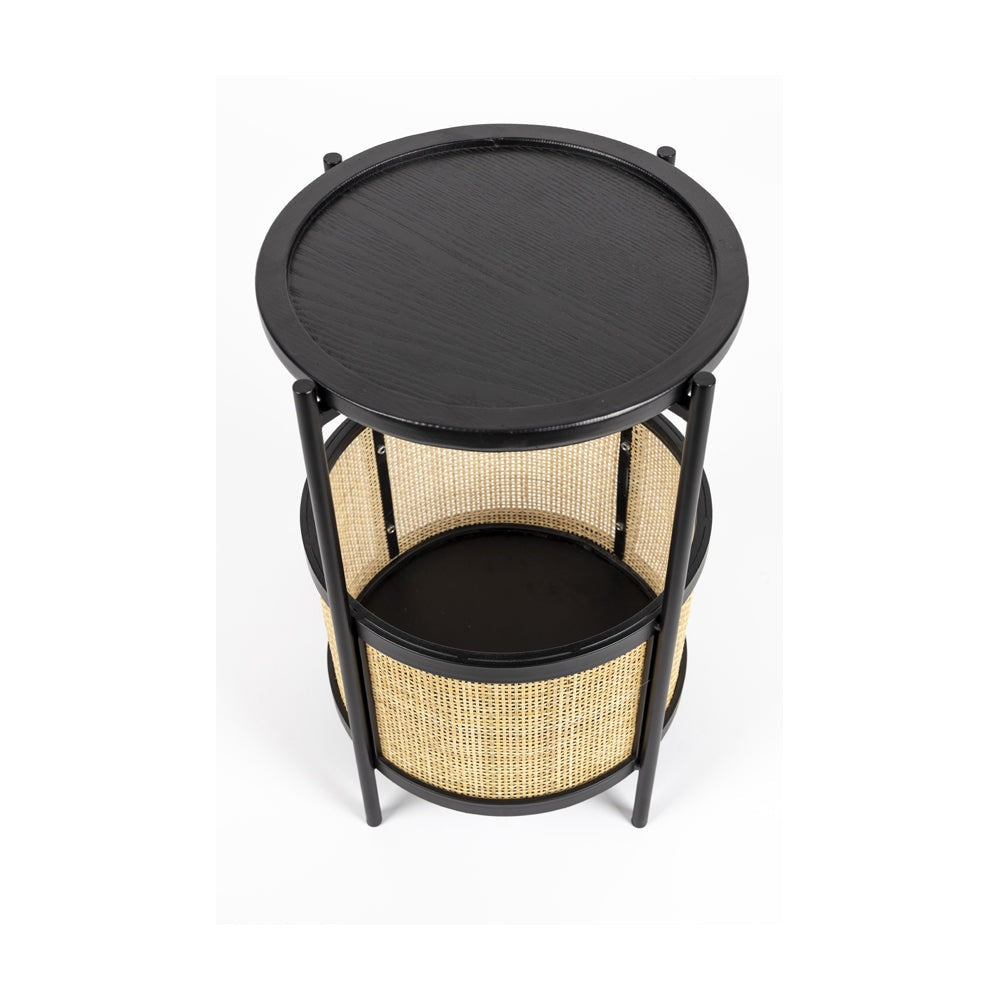 Olivia's Nordic Living Collection Maki Side Table in Black