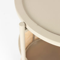 Olivia's Nordic Living Collection Maki Side Table in Sand