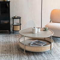 Olivia's Nordic Living Collection Maki Coffee Table in Sand