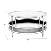 Olivia's Nordic Living Collection Maki Coffee Table in Sand