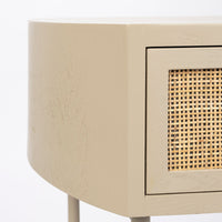 Olivia's Nordic Living Collection Maya Side Table in Beige