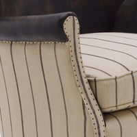 Andrew Martin Harrow Armchair Ticking Stripe