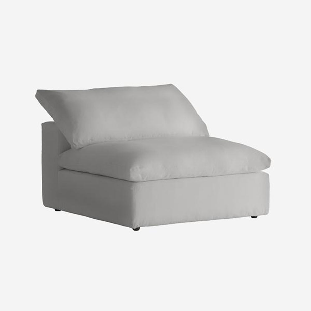 Andrew Martin Truman Sectional Sofa in White Linen