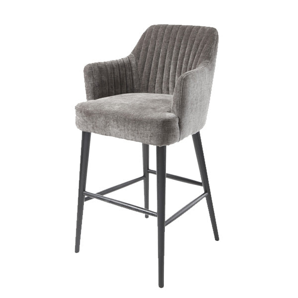 Blisco Bar Stool in Mouse-RVAstley-Olivia's 