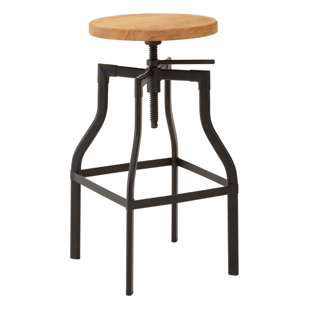 Olivia's Soft Industrial Collection - Iron Foundry Ash Bar Stool