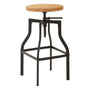 Olivia's Soft Industrial Collection - Iron Foundry Ash Bar Stool