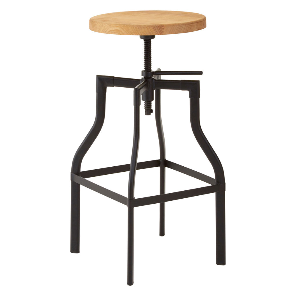 Olivia's Soft Industrial Collection - Iron Foundry Ash Bar Stool