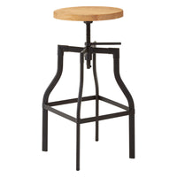 Olivia's Soft Industrial Collection - Iron Foundry Ash Bar Stool