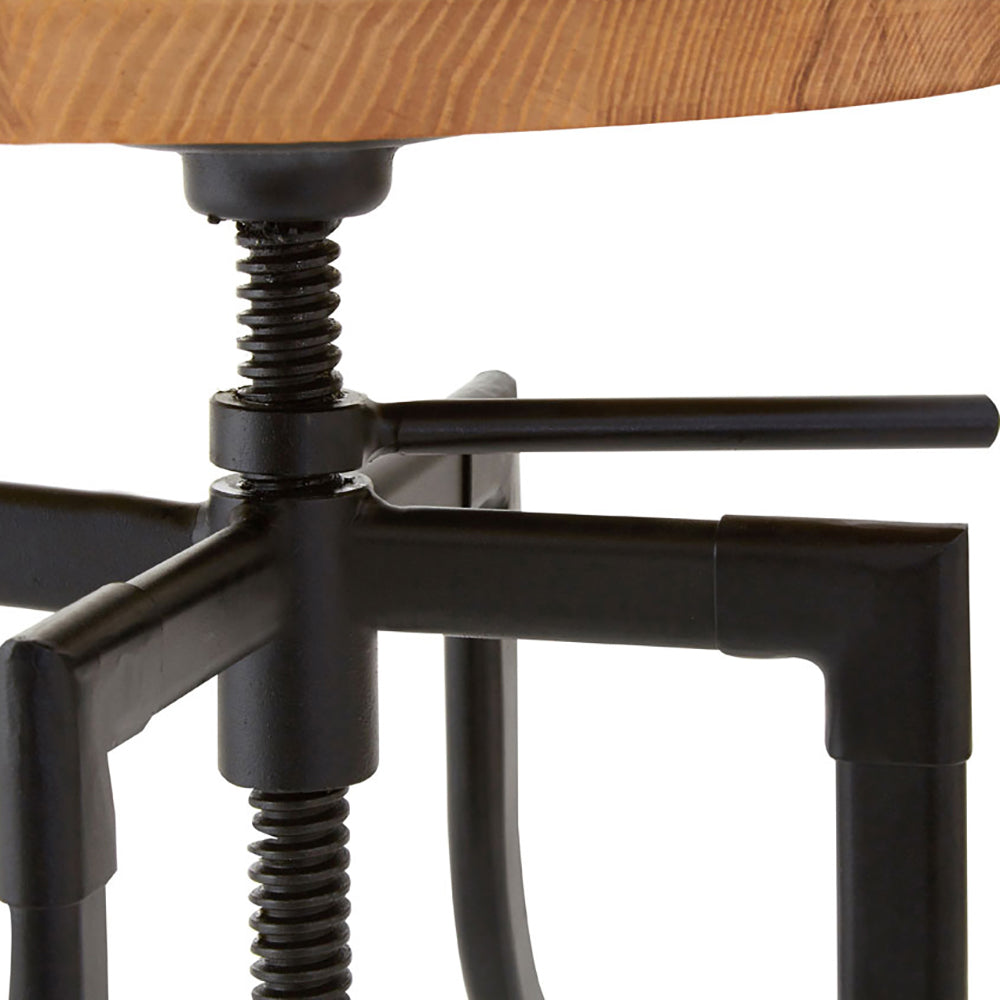 Olivia's Soft Industrial Collection - Iron Foundry Ash Bar Stool