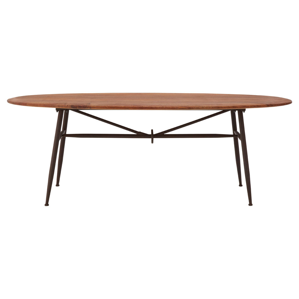 Olivia's Soft Industrial Collection - Freyja Oval Dining Table