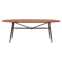 Olivia's Soft Industrial Collection - Freyja Oval Dining Table