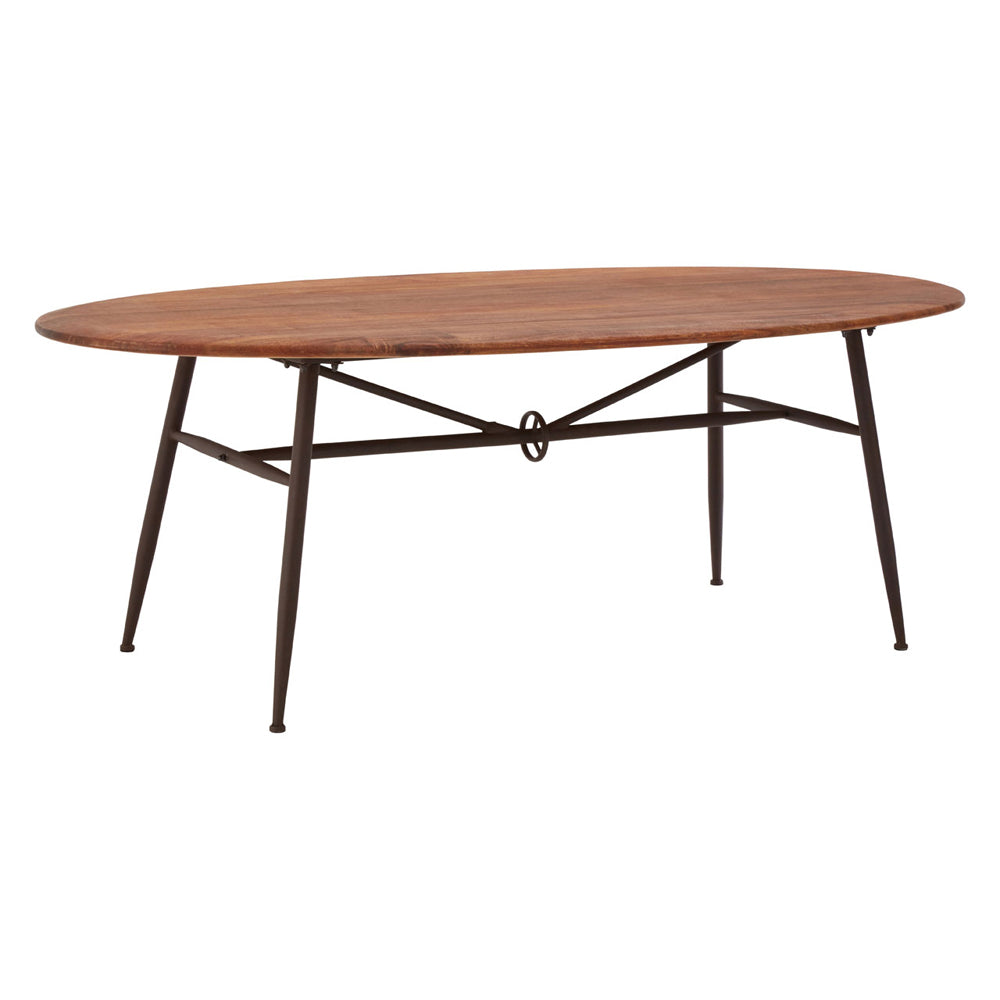 Olivia's Soft Industrial Collection - Freyja Oval Dining Table