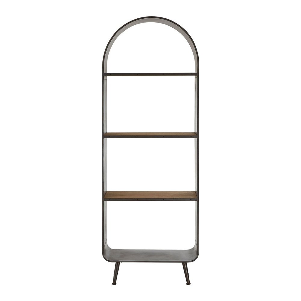 Olivia's Terra Metal & Wood Tall Shelf Unit