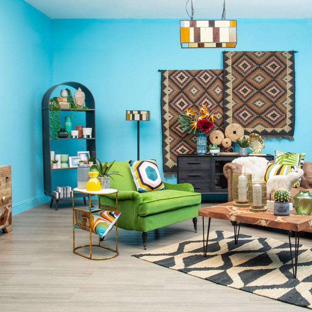 Olivia's Terra Metal & Wood Tall Shelf Unit