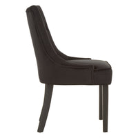 Olivia's Luxe Collection - Daxi Dining Chair, Black Velvet