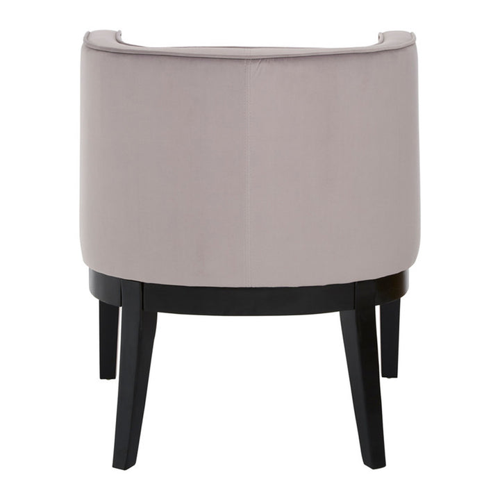 Daxi Rounded Velvet Chair - Light Grey Premier 4