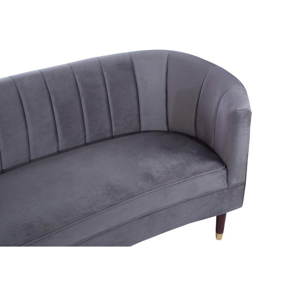  Premier-Olivia's Natural Living Collection - Mannie Charcoal 2 Seater Sofa-Grey 397 