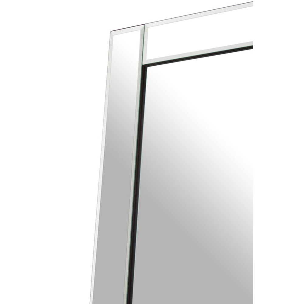 Premier-Olivia's Luxe Collection - Floor Standing Mirror-Grey, Cream, Patterned 437 