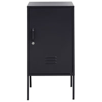 Olivia's Asher 1 Drawer Metal Lockable Cabinet in Black